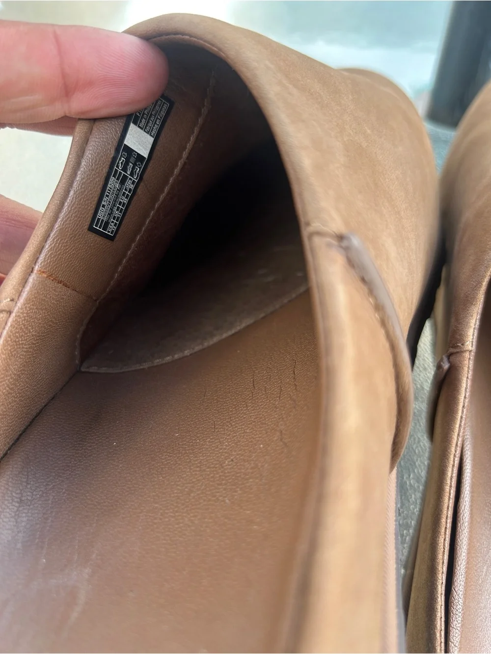 Ugg Otzo Clog Nubuck Leather Size 12 GUC Casual Neutral Shoe